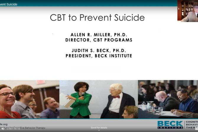 العلاج المعرفي السلوكي المعرفي للوقاية من الانتحار
