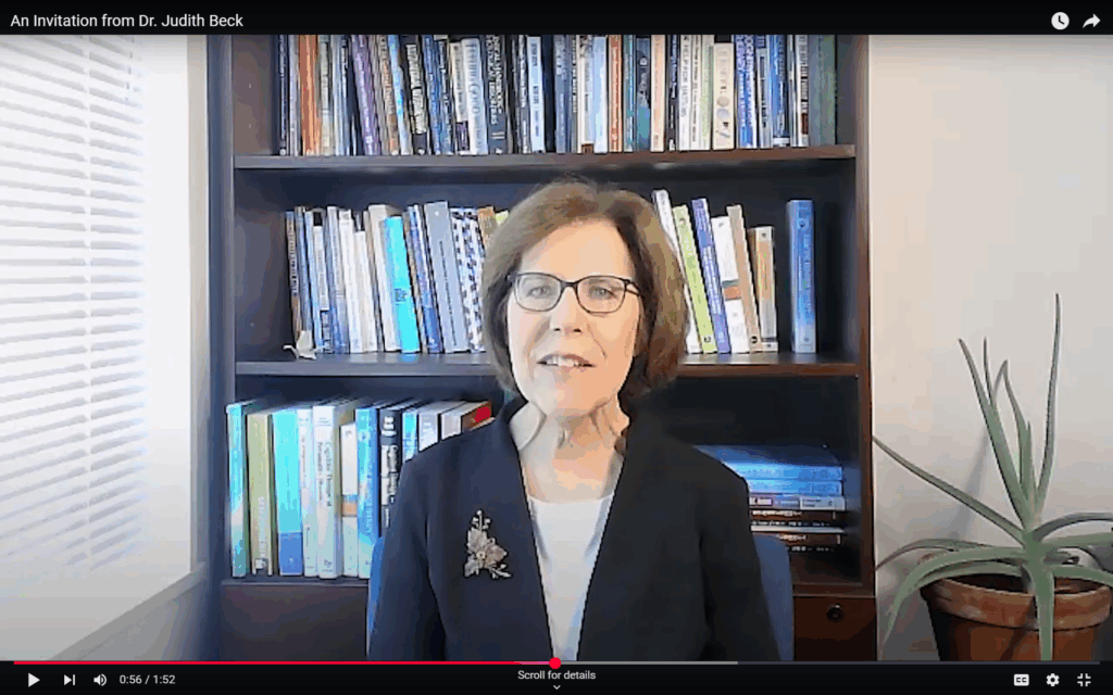 CBT for Complex Cases: A Personal Invitation from Dr. Judith Beck